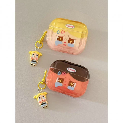 超萌可爱crybaby哭娃耳机壳适用于AirPods1/2/3/4/pro/pro2耳机套