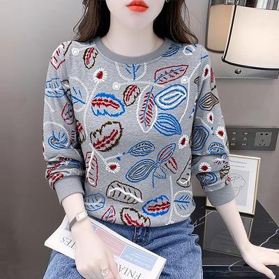 长袖t恤女新款宽松今年流行卫衣