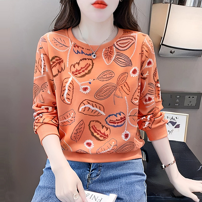 长袖t恤女新款宽松慵懒卫衣外套