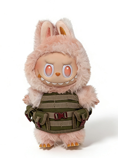 原创！17cm拉布布军事战术背心1/6兵人玩具人偶马甲定制娃衣