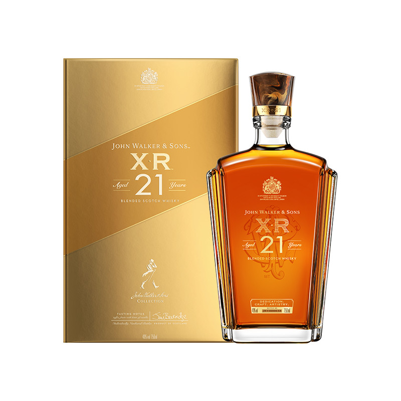 【百补】 尊尼获加XR21年调配威士忌进口洋酒750ml礼盒