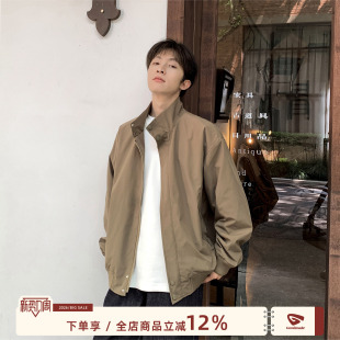 cleanfit外套 男生短款 港仔文艺男美式 哈灵顿立领夹克男春秋新款