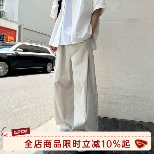 GOOZIMADE日系阔腿休闲裤男夏季