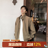 cleanfit外套 男生短款 港仔文艺男美式 哈灵顿立领夹克男春秋新款