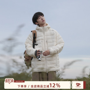 宽松棉衣外套潮 轻薄防寒服男生工装 GOOZI MADE连帽排骨棉服男冬季