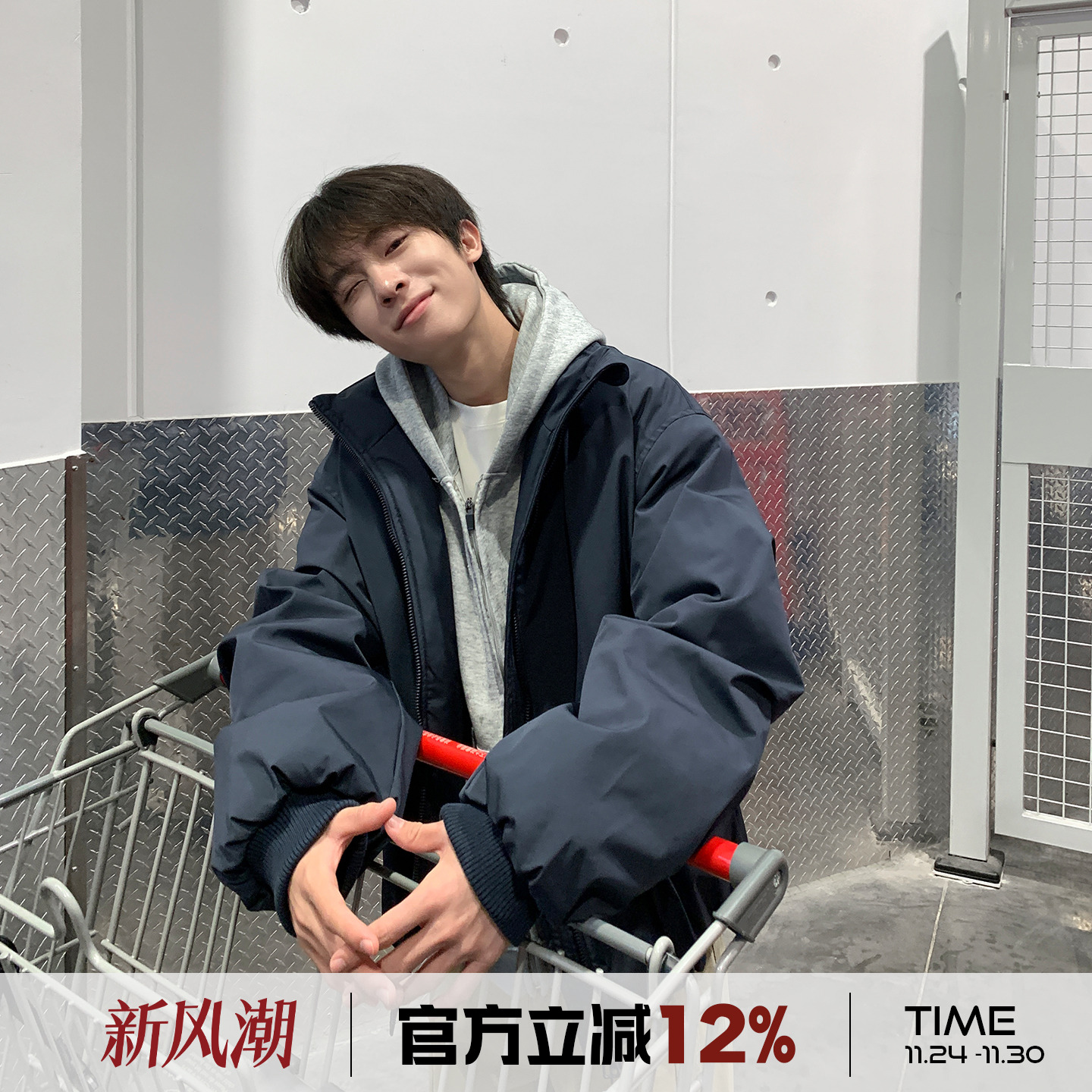 美式飞行夹克棉服男冬季2025新款