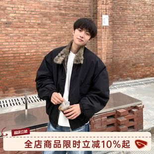 工装 GOOZI 棉服 短款 加绒加厚外套美式 MADE 立领座山雕棉衣男冬季