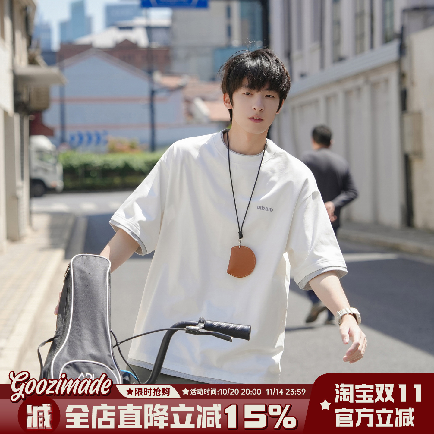 270g拼接假两件索罗娜短袖