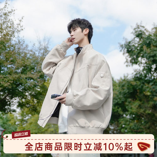 GOOZIMADE飞行员工装夹克棒球服