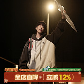 MADE420g重磅撞色插肩袖 卫衣男冬季 美式 GOOZI 宽松印花连帽衫 外套