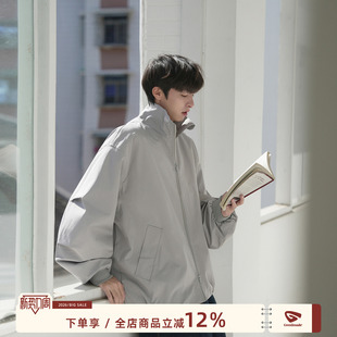 廓形休闲夹克衫 GOOZI cleanfit短款 纯色立领运动外套男春季 MADE