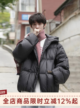 GOOZIMADE黑色羽绒服男面包服