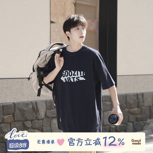 GOOZIMADE日系印花纯棉短袖T恤