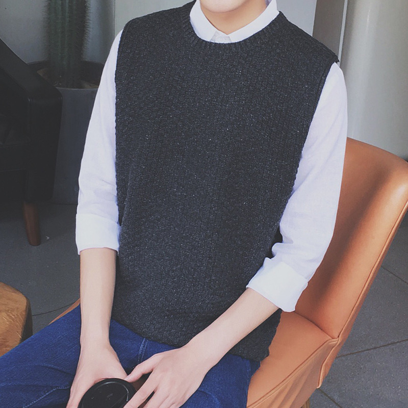 Débardeur homme Woolen gilet pour automne - Ref 1596700 Image 3