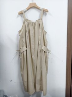 热2026年夏季新款女士背带A字长裙子工装风吊带连衣裙F19W26209
