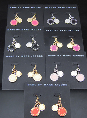 39克拉欧美外贸MA#RC/MJ饰品新款批.发女款潮流个性滴油爆款耳环