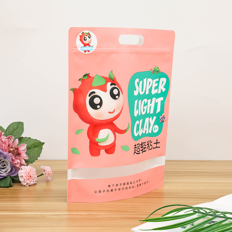 定做粘土包装袋厂家订制太空泥塑料袋自封玩具复合袋橡皮泥彩印袋