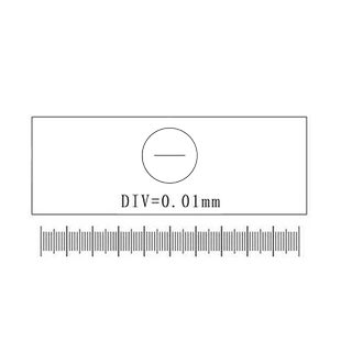 显微镜测微尺0.01mm校正尺定标玻璃片校准尺测量分划板校正玻片