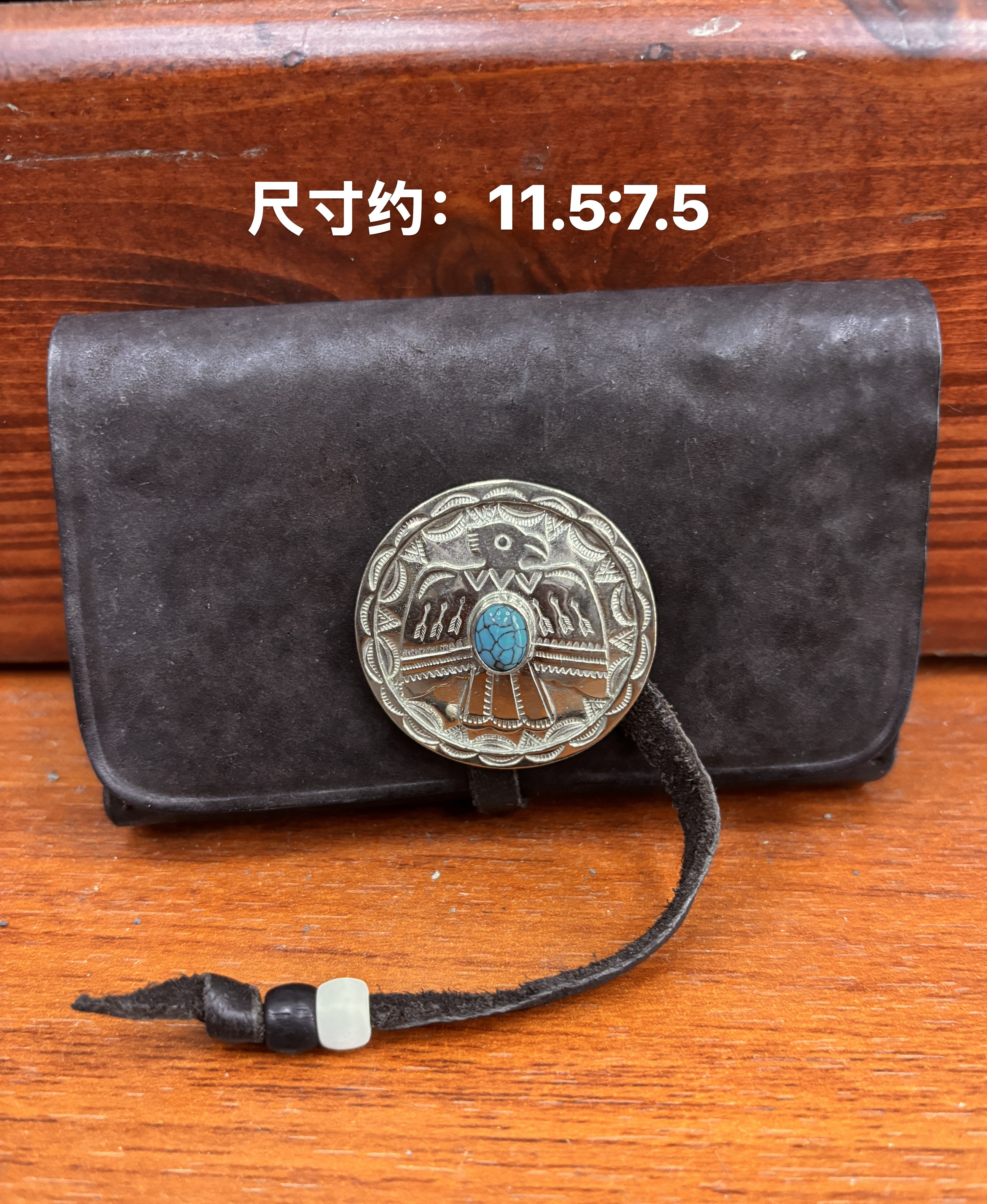 制道马臀皮卡包证件包男女款多功能手拿小包多隔层做旧复古风真皮