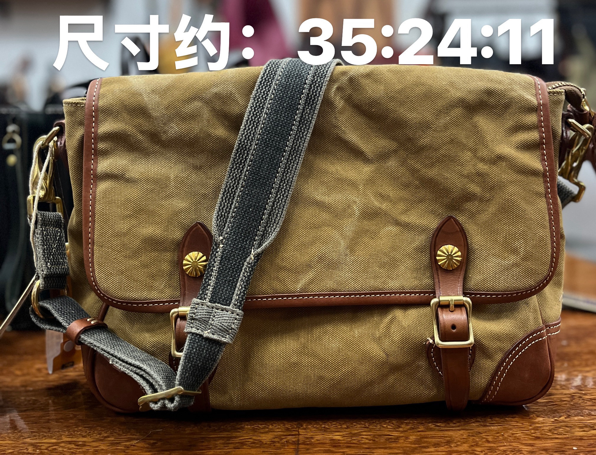 制道重洗水帆布配皮剑桥包翻盖休闲书包单肩斜挎包手提轻便旅行包