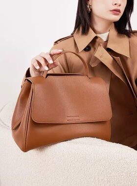 真皮牛皮女包塌塌手提包百搭2026新款时尚通勤大容单肩斜挎凯莉包