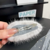 Норковые волосы зажимают корейская простота