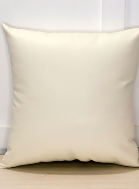 皮沙发抱枕皮不含芯抱枕套布艺欧式现代简约定制轻奢橙色冥夜靠垫