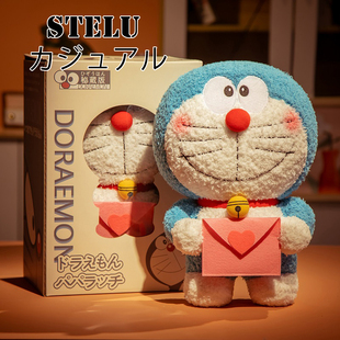 日本叮当猫毛绒公仔哆啦A梦机器猫玩偶蓝胖子抱枕娃娃玩具礼物