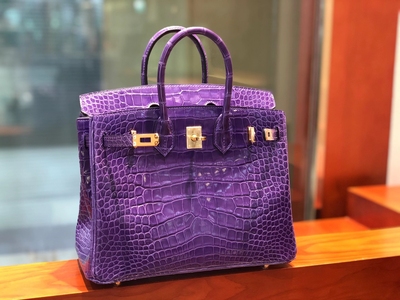 Birkin包女鳄鱼皮 鳄鱼Birkin包 鳄鱼皮铂金包  高端定制