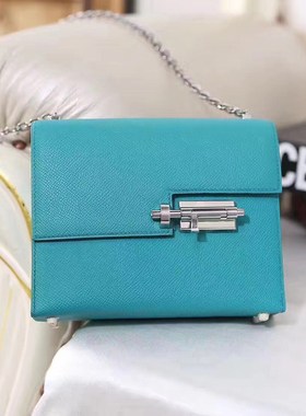 手工定制Verrou21插销包swift牛皮Epsom手缝蜡线真皮时尚单肩包女