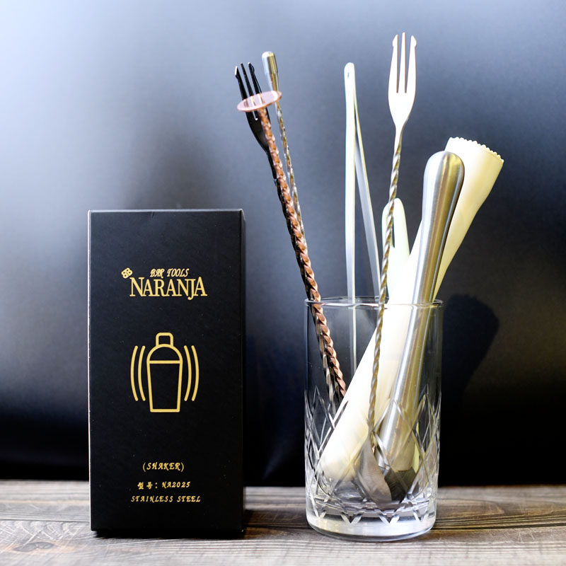 调酒玻璃器具收纳杯装饰桶吧勺杯图片