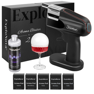 ExploNova美食鸡尾酒料理烟熏泡泡机咖啡香薰雾气烟熏机烟熏泡枪