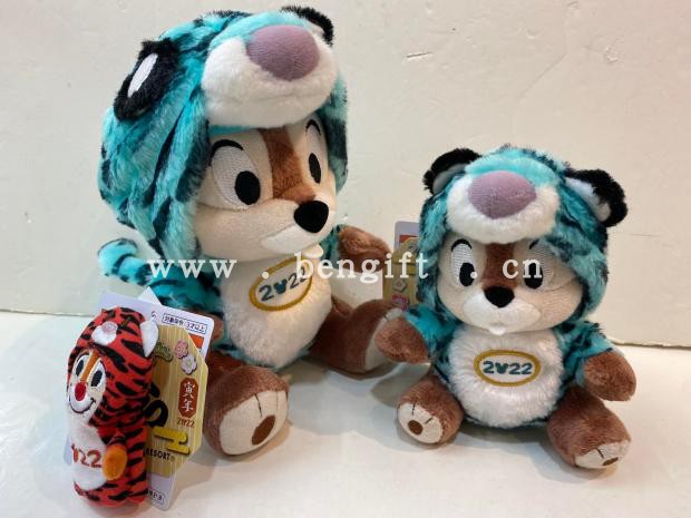 迪士尼花栗鼠奇奇公仔挂件虎年