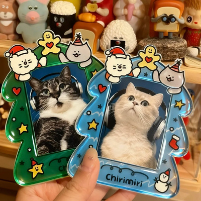 磁吸相框拍立得空框摆件3寸照片小卡相片带磁铁亚克力冰箱贴装饰