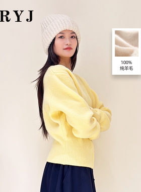 YRYJ2025冬季新款纯羊毛衫商场同款6454002709