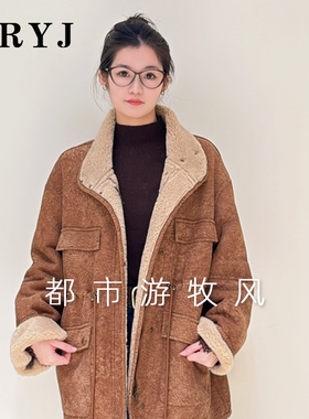 YRYJ2025冬季新款皮毛一体外套都市游牧风9254031183