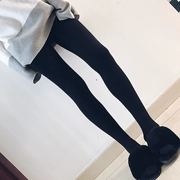 Ning Xiaoxue phiên bản Hàn Quốc của quần lửng nữ mùa thu đông mới dày cộng với quần skinny nhung hoang dã chống quần legging chống móc - Vớ giảm béo