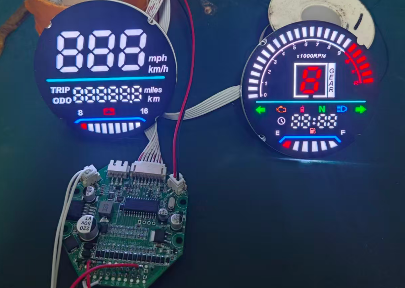 摩托车仪表数码方案设计仪表盘开发定制印刷线路板液晶PCB电路板