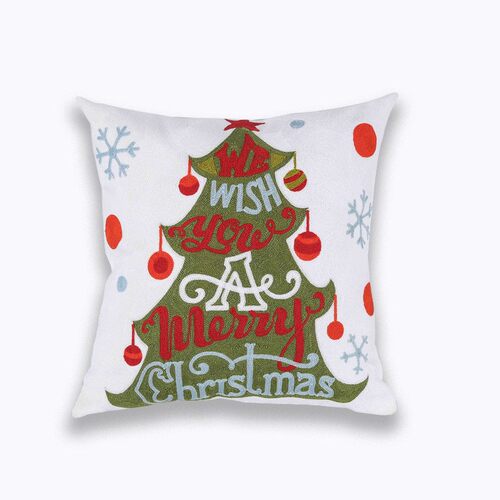 X-mas gift embroidered cushion cover red green pillow18'*18'