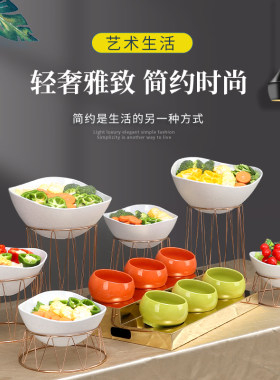 玖熙工艺造型金色德式展示架果盘