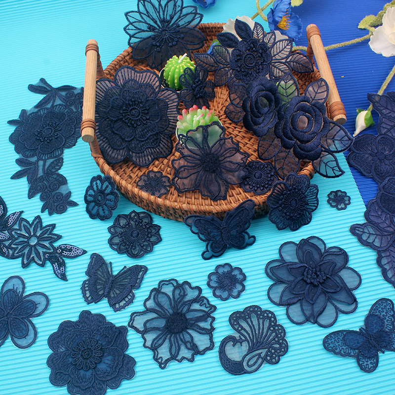 other补丁贴藏蓝自粘免烫修补贴