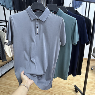 薄款 休闲短袖 POLO衫 夏季 简约时尚 商务通勤软糯修身 男士 新品 体恤衫