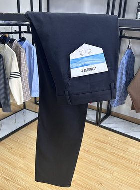 六维高弹顺滑舒适料春夏季薄款直筒男裤通勤休闲百搭中腰长裤