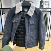 90白鸭绒羊羔毛领保暖挺括鸭绒服秋冬修身 休闲羽绒服外套 翻领时尚