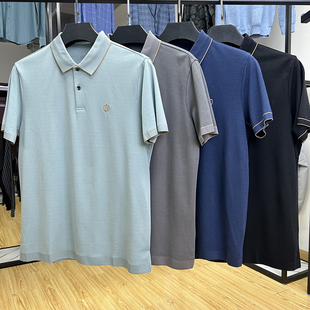 夏季 POLO衫 翻领宽松套头短袖 通勤百搭款 上衣新品 舒适轻薄透气男士