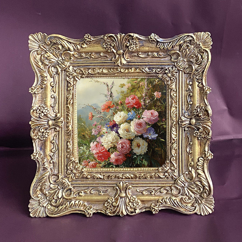 欧式树脂相框婚礼影楼框金色做旧树脂画框照片墙墙面装饰框