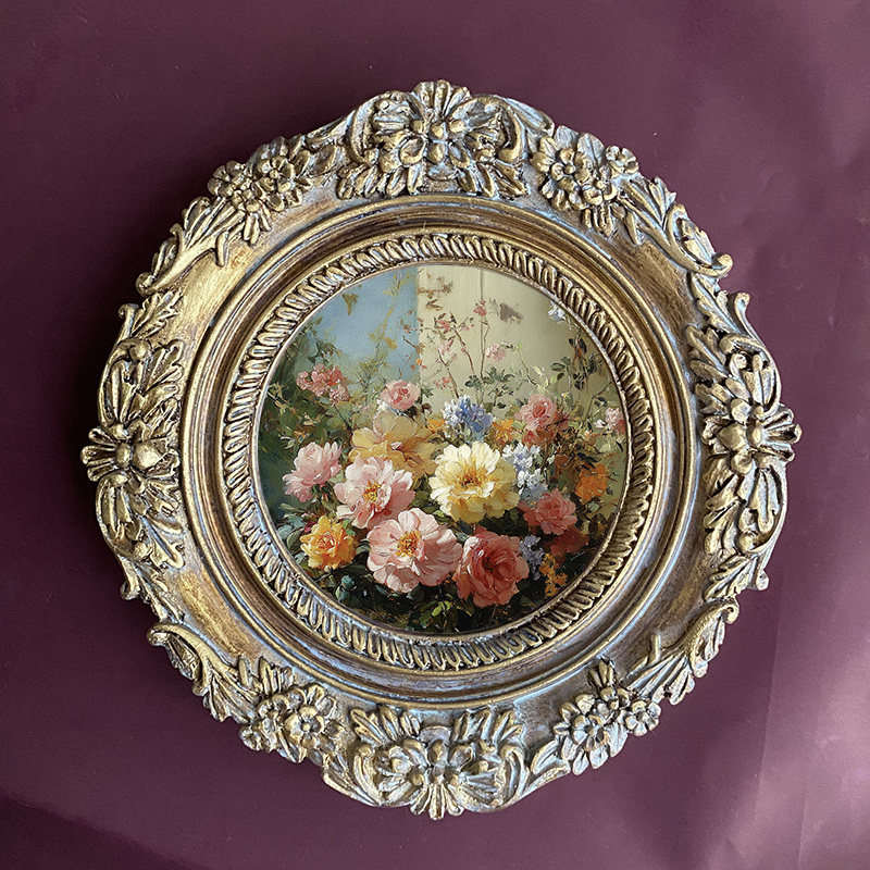 欧式复古相框婚礼影楼树脂下来金色小树脂画框照片墙墙面装饰框