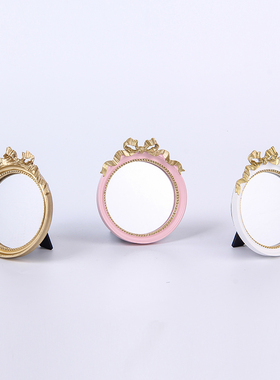 欧式风复古甜美展示架蝴蝶结镜子