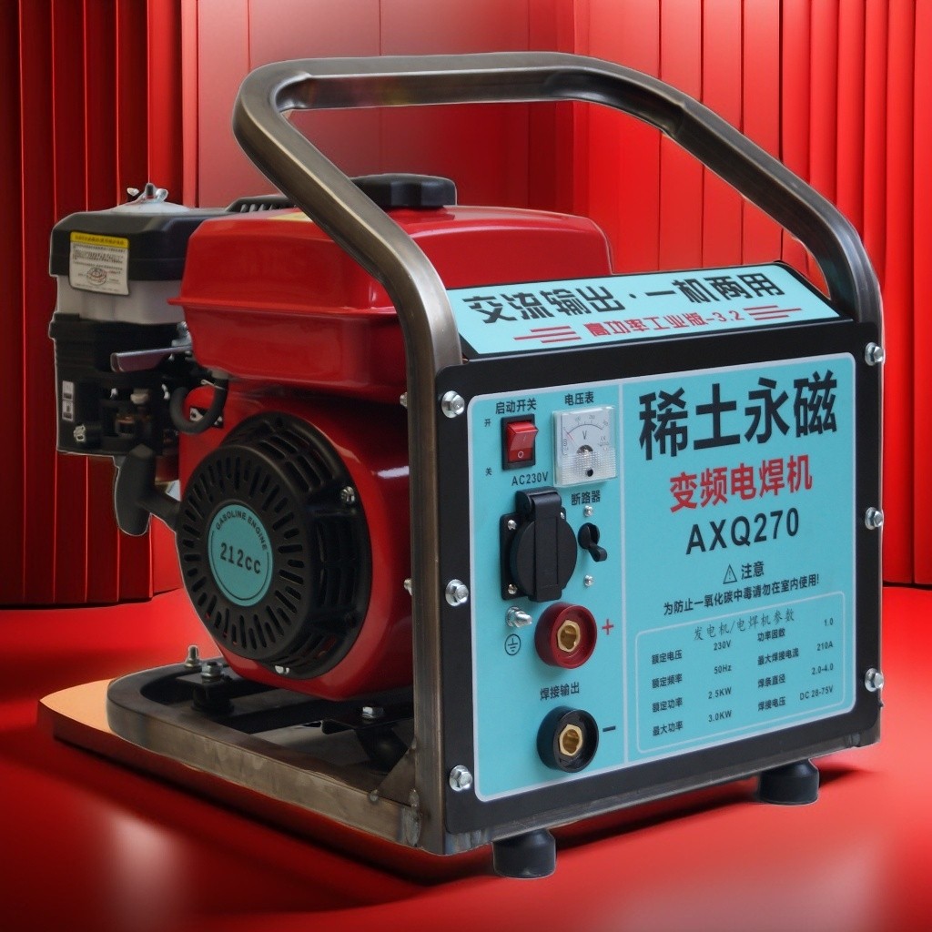 3KW汽油发电电焊一体机稀土交流焊机可焊3.2mm焊条户外维修施工