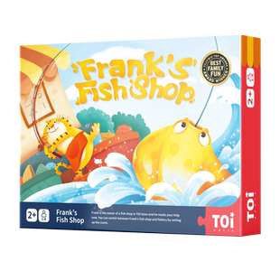 TOI图益弗兰克鱼铺儿童桌面钓鱼游戏亲子益智玩具男孩女孩2-3-4岁